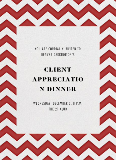 Chevrons - Tall - Business Invitation by Paperless Post