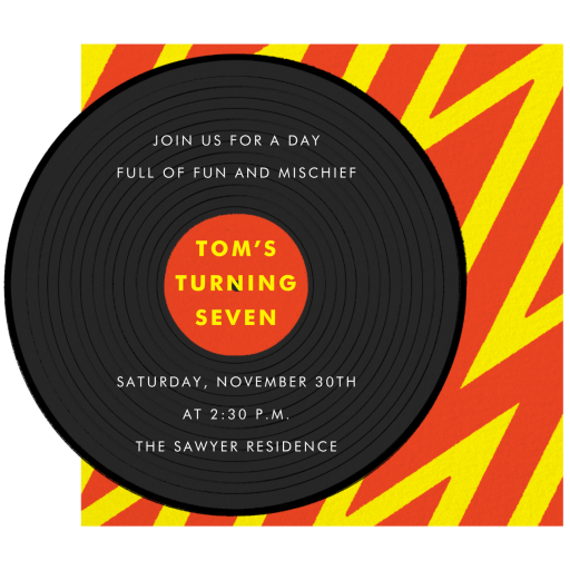 Better on Vinyl - Birthday Invitation by Paperless Post - Back