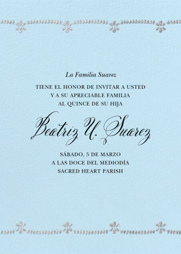 Ornate Occasion Photo - Quinceañera Invitation by Paperless Post - Back