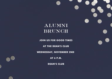 Confetti kate spade new york - Alumni Event Invitation by kate spade new york