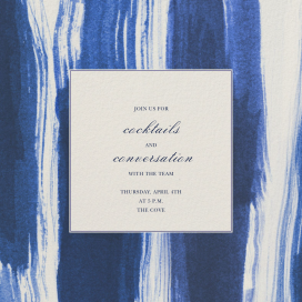 Brushstroke - Cocktail Party Invitation by Oscar de la Renta