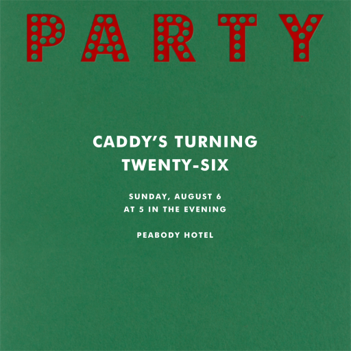 Marquee Lights - Birthday Invitation by Paperless Post