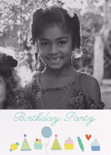 Sweet Celebration (Photo) - Birthday Invitation by Little Cube