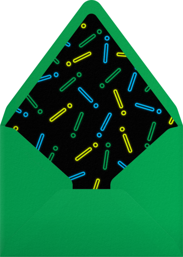 Neon Martini - Paperless Post Envelope