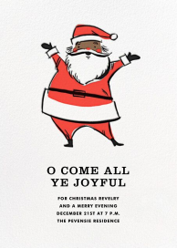 Retro Santa (Invitation) - Christmas Party Invitation by Hello!Lucky