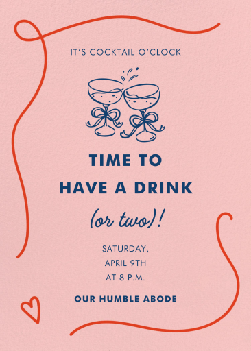 Playful Heart - Cocktail Party Invitation by Paperless Post