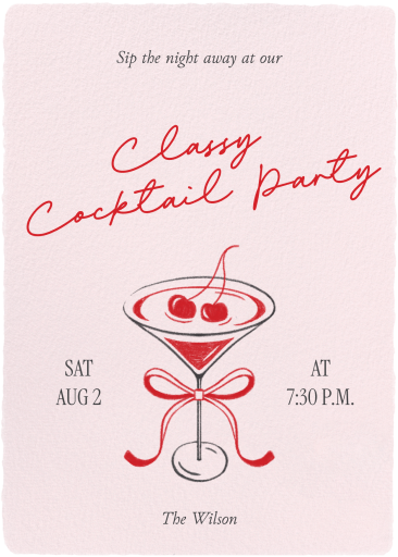 Cherry on Top - Cocktail Party Invitation by Paperless Post