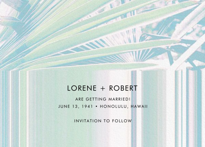 Palm Thatch by Paperless Post