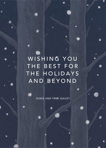 On a Snowy Evening - Winter Party Invitation by Paperless Post