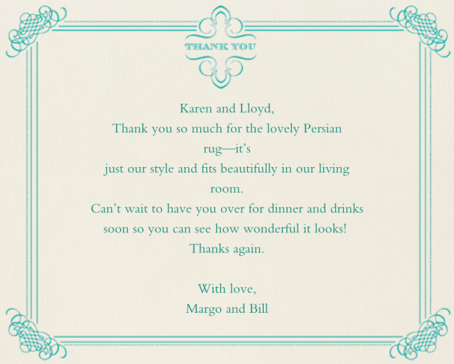 Antique Press (Stationery) - Thank You Card by Paperless Post