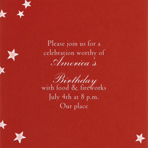 Stars - 4th of July Invitation by Paperless Post