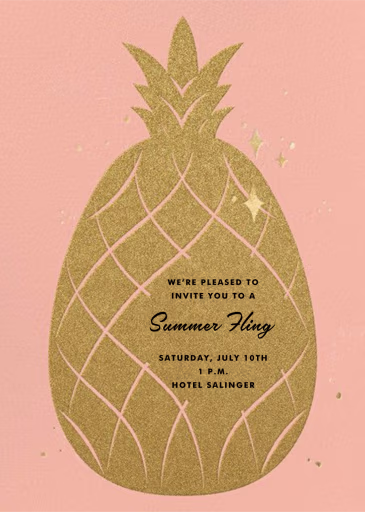 Go Ananas - Beach Party Invitation by Paperless Post