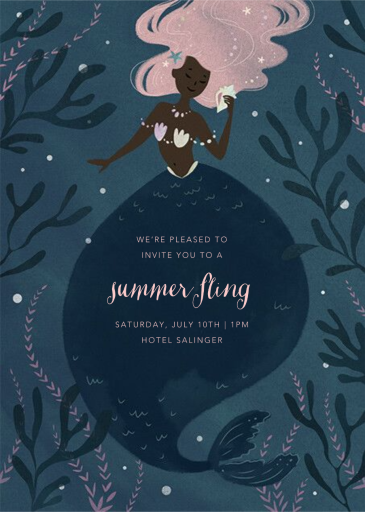 Mermaid Hideaway - Beach Party Invitation by Paperless Post