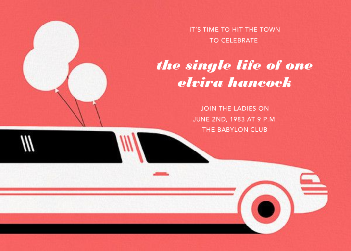 Stretch - Bachelorette Party Invitation by Paperless Post