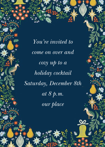 Partridge Frame - Invitation by Rifle Paper Co.