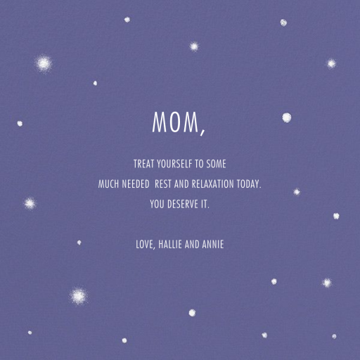 Sisters of the Moon - Mother's Day Card by Paperless Post - Back