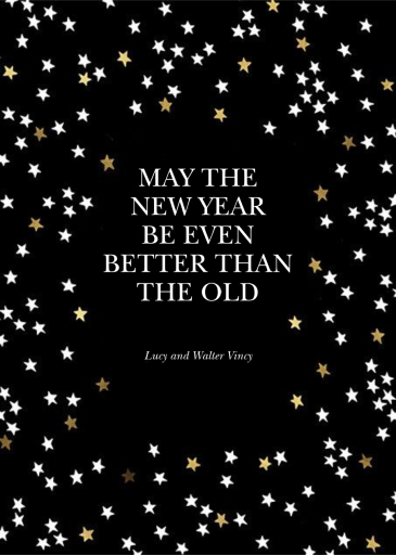 Sky Glitter Photo - New Year's Card by kate spade new york - Back