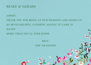 Embroidered Floral (Stationery) - Stationery by Oscar de la Renta