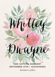 Watercolor Garden Floral by Paper Source