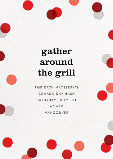 Carnaby Tall - Canada Day Invitation by paperless_post