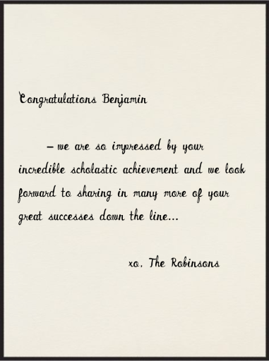 Smart Cookie - Graduation Card by Mr. Boddington's Studio - Back