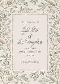 Twig and Pinecone - Party Invitation by Schumacher