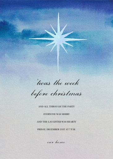 Star of Bethlehem - Invitation by Happy Menocal