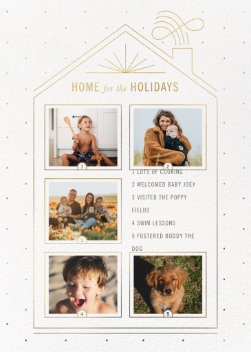 Five Windows - Holiday Card by Paperless Post