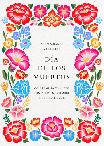 De Colores - Día de los Muertos Invitation by Paperless Post