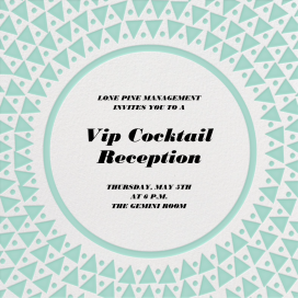 Radial Triangles - Cocktail Party Invitation by Paperless Post