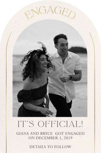 Under the Arch - Wedding Announcement by Paperless Post