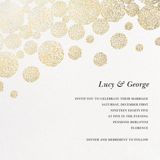 Radiant Swirls (Square) by Oscar de la Renta