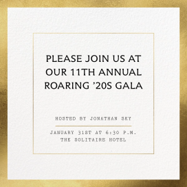 Foil Square - Fundraiser Invitation by Paperless Post