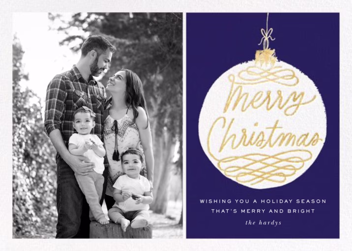Holiday Ornament (Photo) - Christmas Card by kate spade new york