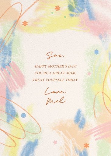 Doodle Dream - Mother's Day Card by Paperless Post - Back