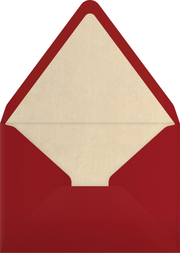 Vintage Santa Holiday Invitation Envelope