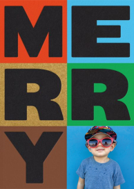 Merry Blocks - Holiday Card by The Indigo Bunting