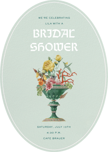 Blooming Chalice - Bridal Shower Invitation by Open Sea Design Co.