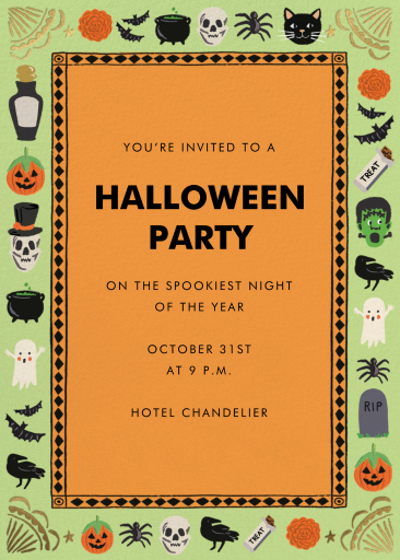 Frightful Delights - Halloween Invitation by Rifle Paper Co.