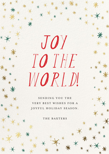 Spread Joy - Holiday Card by Mr. Boddington's Studio - Back