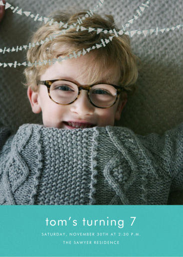 Streamer Shapes (Inset) - Birthday Invitation by Paperless Post