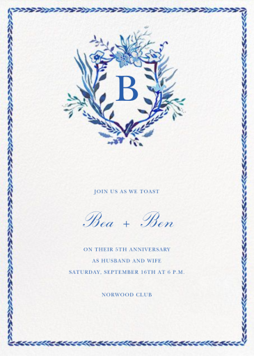 Orleans Family Crest - Celebration Invitation by Happy Menocal