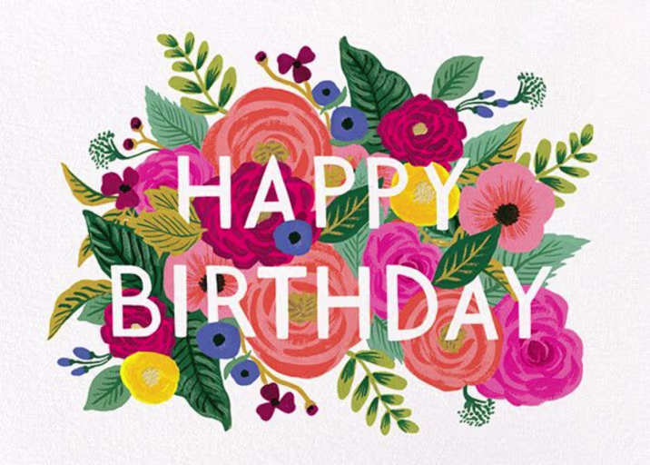 Juliet Rose Birthday - Birthday Card by Rifle Paper Co.