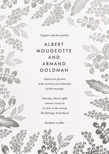 Heather and Lace - Wedding Invitation by Rifle Paper Co.