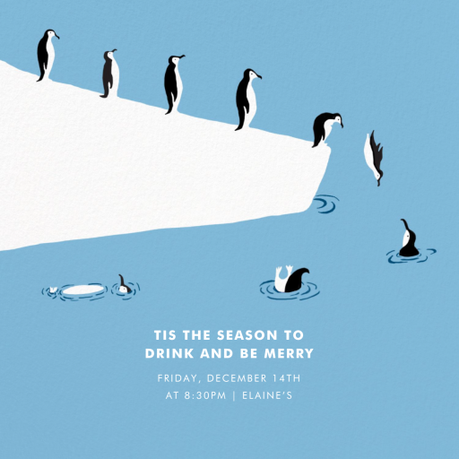 Polar Bird Club - Holiday Party Invitation by Paperless Post