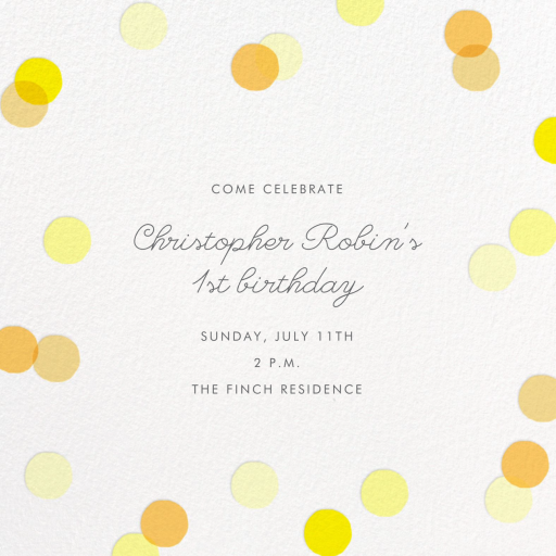 Carnaby - First Birthday Invitation by Paperless Post