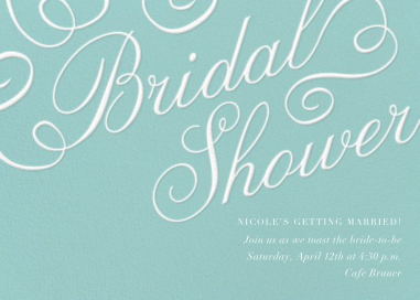 Script Bridal Shower by Paper Source