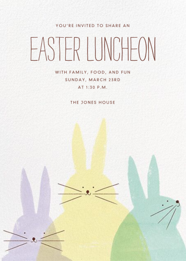 Bunny Bunnies - Easter Invitation by Paperless Post