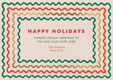 Holiday Ribbon Stripe (Horizontal) - Business Holiday Card by Rifle Paper Co.