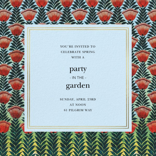 Climbing Poppies by Oscar de la Renta